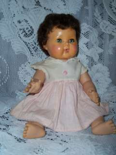 AMERICAN CHARACTER 16 TINY TEARS DOLL Brunette Hair  