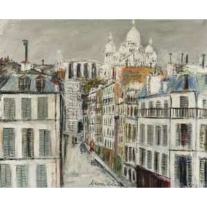 Hand Made Oil Reproduction   Maurice Utrillo   32 x 26 inches   Rue 