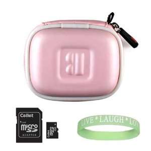  Kroo SD Memory Card Case Holder ( Pink ) + 2GB Cellet SD Memory 