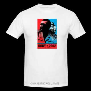 KONY 2012 T SHIRT JOSEPH KONY HITLER BIN LADIN AFRICA INVISIBLE 