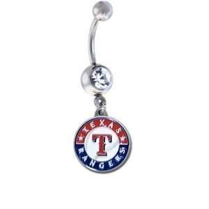  Texas Rangers MLB Belly Navel Ring Jewelry