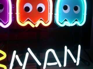 New Pacman Ghost Neon Light Sign Gift Pub Bar Beer Sign Pac Man Pac 