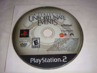   Events PS2 Sony Playstation 2 game Disc 047875807150  