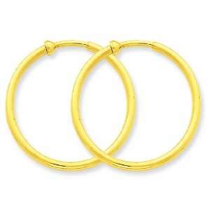  14k Non Pierced Hoop Earrings Shop4Silver Jewelry