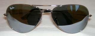Ray Ban AVIATOR Sunglasses SILVER MIRROR Medium RB 3025  