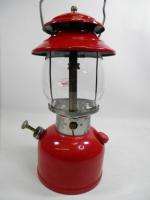Vintage Coleman 200A Red Single Mantle Lantern 1975  