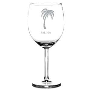  Palm Tree Wine Glass