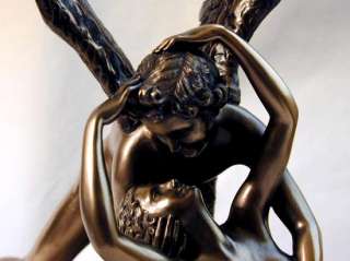   Cupid & PSYCHE Greek Roman Lovers Love Statue Sculpture Bronze  