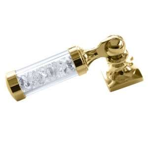 Swarovski Gold Crystal Pendant Pull Knob, 2.28 inch by 0.63 inch, Gold 
