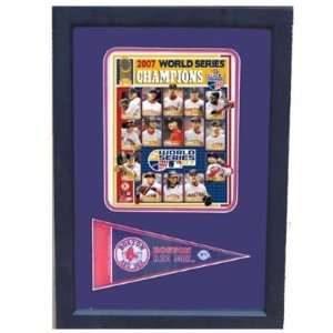  2007 Red Sox World Series Pennant Frame Small   Boston Red 