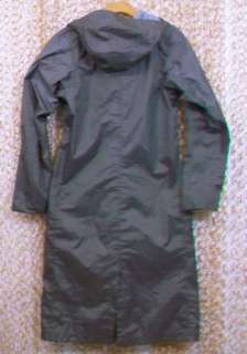 NAU Mens Succinct Trench Coat Waterproof Hooded Rain Jacket sz XS NEW 