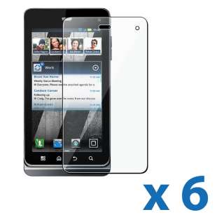 6x Clear LCD Screen Protector Cover Guard For Motorola Droid 3 XT862 