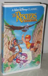 The Rescuers Down Under VHS Movie  