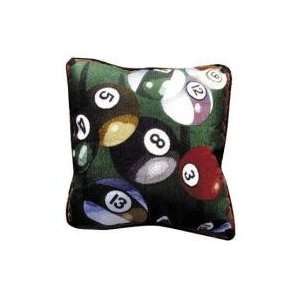  Lets Play Pool Billiards Decorative Accent Throw Pillow 