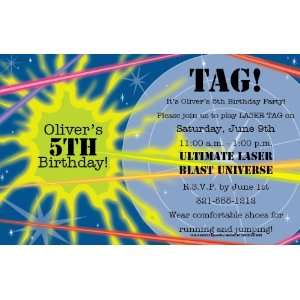  Blue Laser Tag Party Invitations: Everything Else