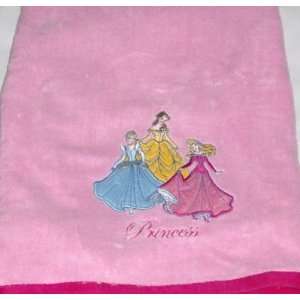 Disney Princess Bath Towel Cinderella Belle Pink Cotton 