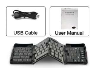   Folding Keyboard for iPad, iPad 2, iPhone, Android Smartphones, More
