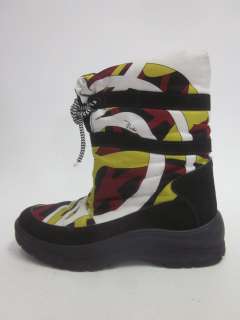 EMILIO PUCCI Multicolored Nylon Winter Snow Boots 39 9  