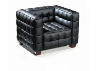 Modern Botton Styled Leather Chair #1181  