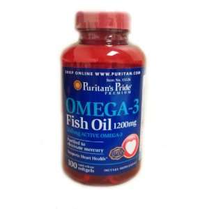  Puritans Pride Omega 3 Fish Oil 1200 MG 100 Softgels 1 