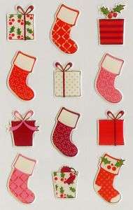 American Greetings Christmas Stockings & Gifts Stickers  