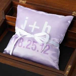  Moderna   Lilac Personalized Ring Pillow Pillows