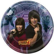   CAMP ROCK LARGE PLATES ~ Birthday Party Supplies 726528250221  