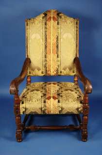 This beautiful antique French armchair was hand crafted around 1890