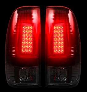 FORD SUPER DUTY RECON SMOKED LED TAIL LIGHTS 08 12  