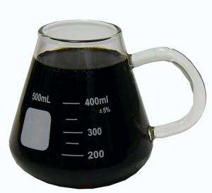 Conical Flask Glass Lab Mug w/ Handle Graduated 500mL  