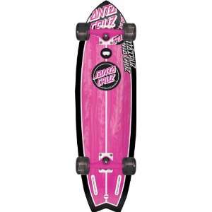  Santa Cruz Pink Shark Cruzer Complete Skateboard   9.7x33 