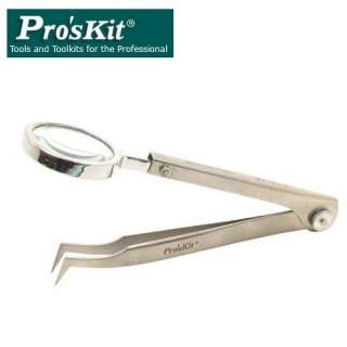 Proskit 1PK TZ019 Professional Optical Micro Tweezers / Pliers With X3 
