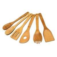 TruBamboo 6pc Bamboo Kitchen Utensil Set Spoon Spatula 879001001190 