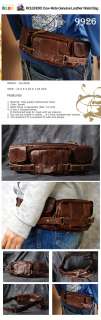 ROLENDIO Cow Hide Genuine Leather Waist Bag,Pack #9926  