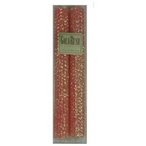  Coral Beeswax Glitter Tapers