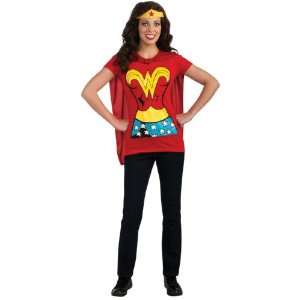   Rubies Wonder Woman T Shirt Adult Costume Kit 880475XL: Toys & Games