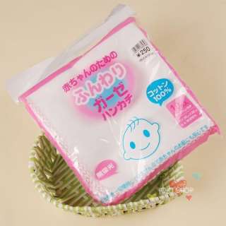 100% Cotton Baby Gauze Muslin Squares Washcloth 10 Pcs  