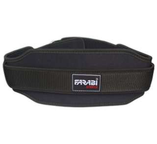 WEIGHT LIFTING BELT GYM FITNESS BACK SUPPORT BLACK  