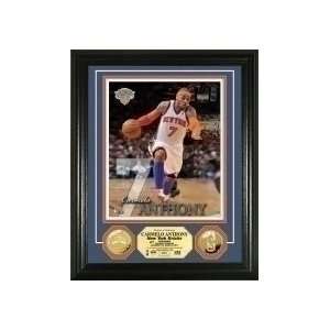  Knicks Carmelo Anthony 24KT Gold Coin Photo Mint
