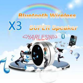 X3 Bluetooth Mini Wireless Speaker for iPad 2 iPhone 4 4S Cell Phone 