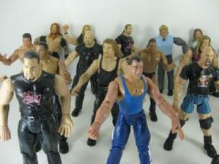 Lot 18 WWE WWF Wrestling Action Figures Jakks Titan Tron Jeff Hardy 