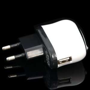   Universal USB Travel Wall AC Charger Adapter, White Color Electronics