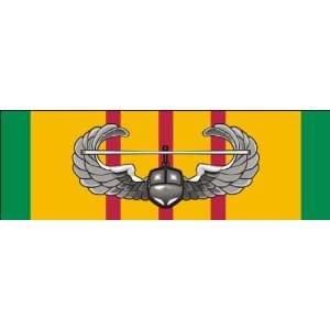 US Army Vietnam Service Ribbon with Air Assault Badge Sticker Decal 6