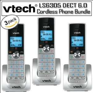  Vtech LS6305 DECT 6.0 CID   Speakerphone Handset 3 Pack 