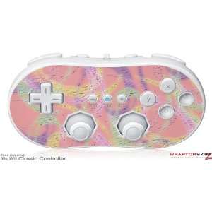  Wii Classic Controller Skin   Neon Swoosh on Pink by 